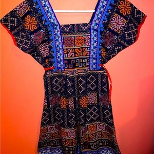 Beautifully patterned dress. Hand made.